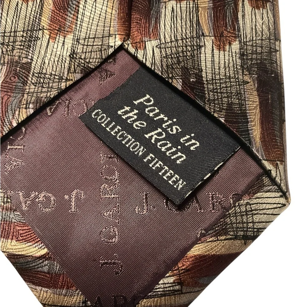 J. Garcia Paris in the Rain Silk Necktie